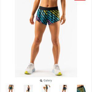 LOOKING TO BUY! WOMENS M RABBIT RUNNING SHORTS IN MULTI LIGHTING PRINT